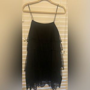 Black Zara layered dress